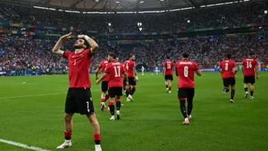 La Géorgie célèbre sa victoire contre le Portugal à l'Euro 2024