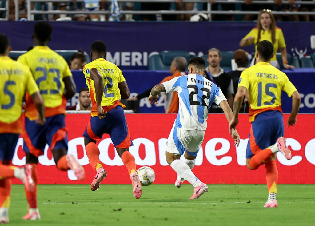 Finale Copa América - Le but de Lautaro Martinez