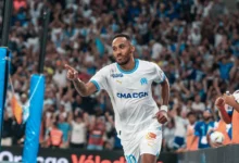 Pierre-Emerick Aubameyang quittant l'OM