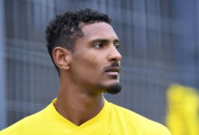 Sébastien Haller en action pour Dortmund