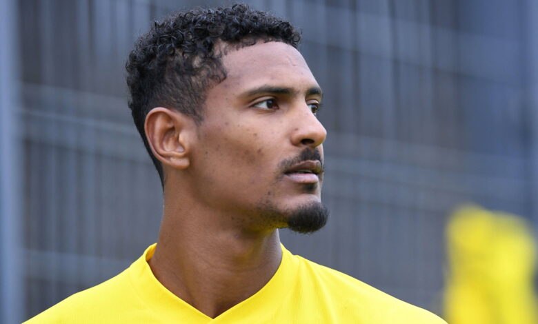 Sébastien Haller en action pour Dortmund