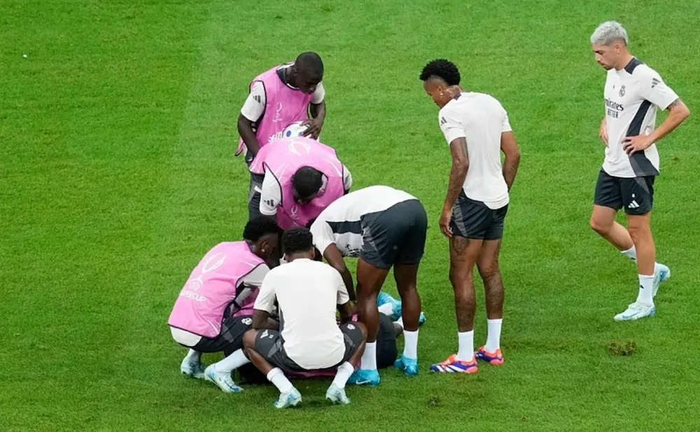 Eduardo Camavinga blessé lors de l'entraînement du Real Madrid