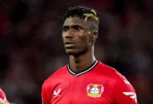 Odilon Kossounou, défenseur central de Bayer Leverkusen