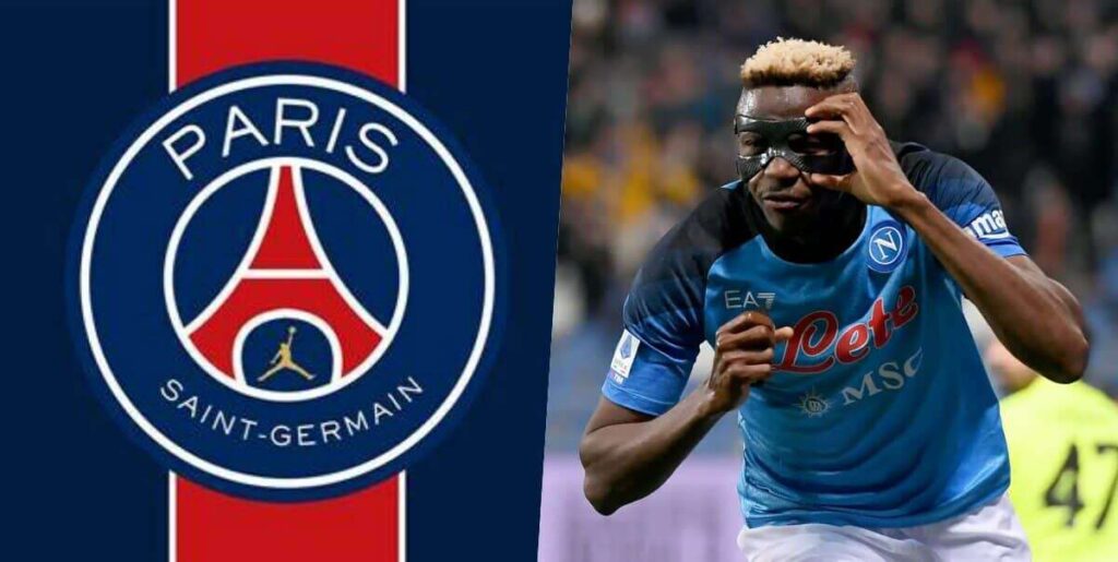 Victor Osimhen en route pour le PSG pendant le mercato estival 2024