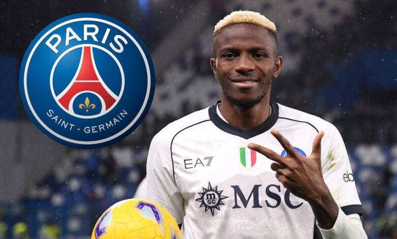 Victor Osimhen en route pour le PSG pendant le mercato estival 2024