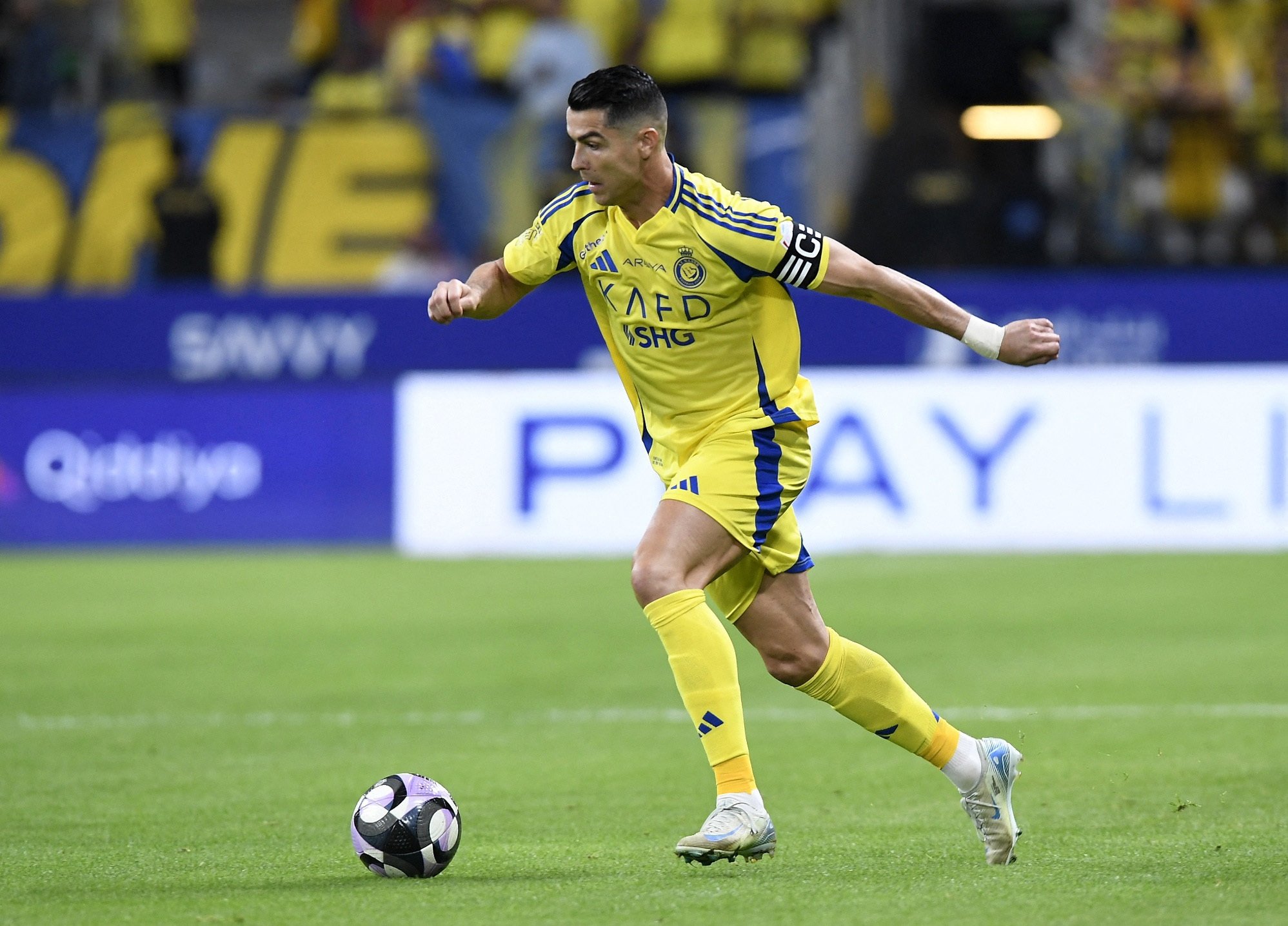 Cristiano Ronaldo lors d’un match avec Al Nassr