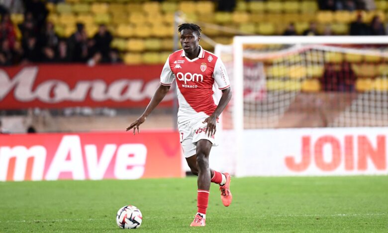 Wilfried Singo en action avec Monaco avant son transfert à Galatasaray