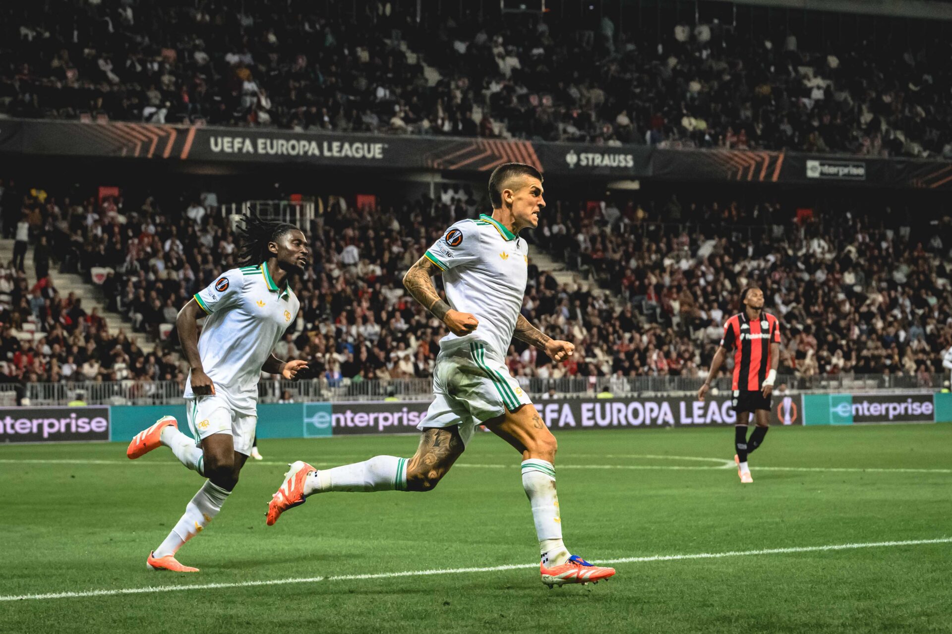 ligue europa evan ndicka but as rome nice 2