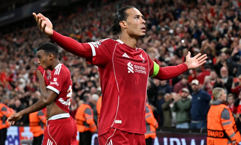 Virgil van Dijk marque le but de la victoire pour Liverpool contre l’Atlético