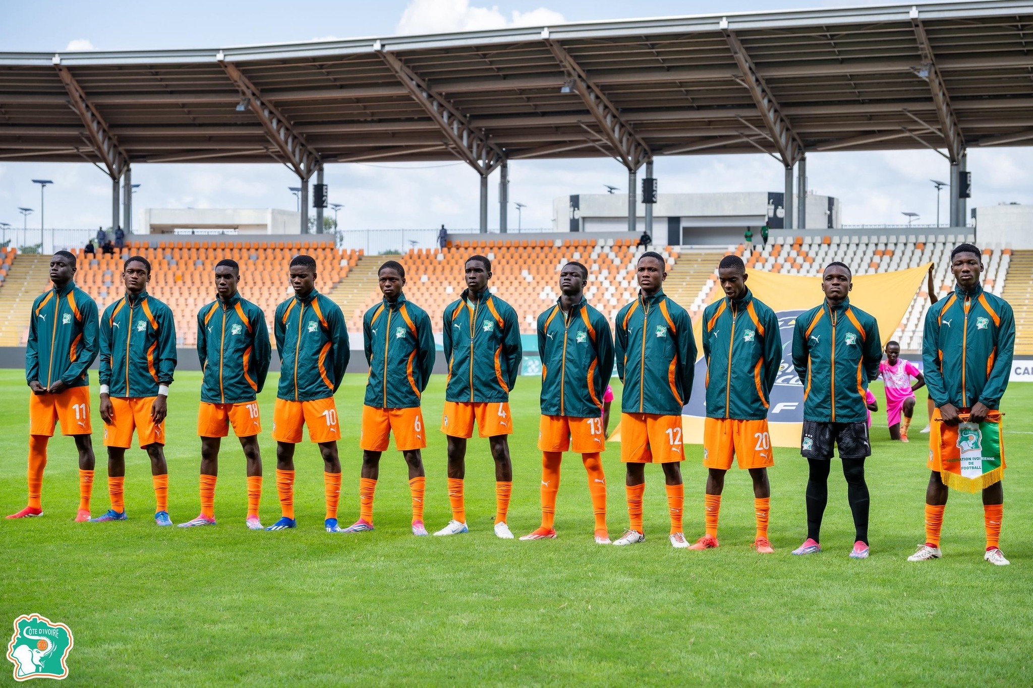 Les Eléphanteaux U17 jubilent après leur victoire 3-0 contre le Ghana
