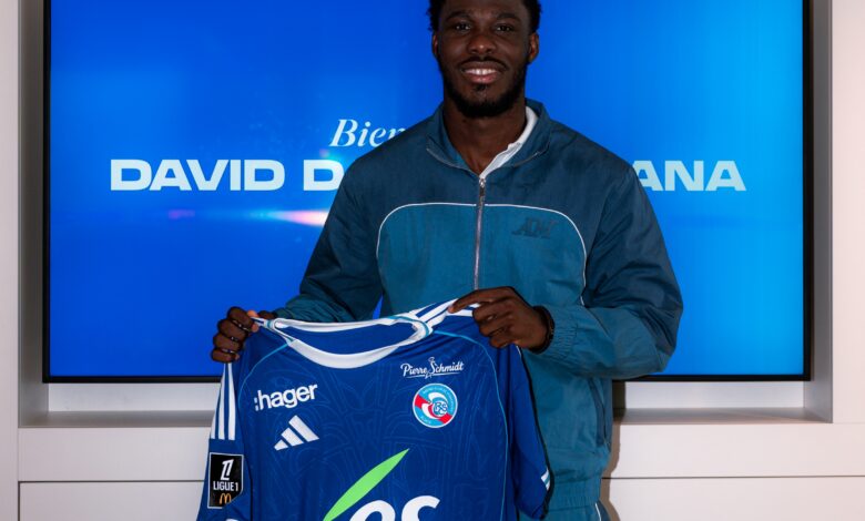 David Datro Fofana au Racing Club de Strasbourg lors de son arrivée