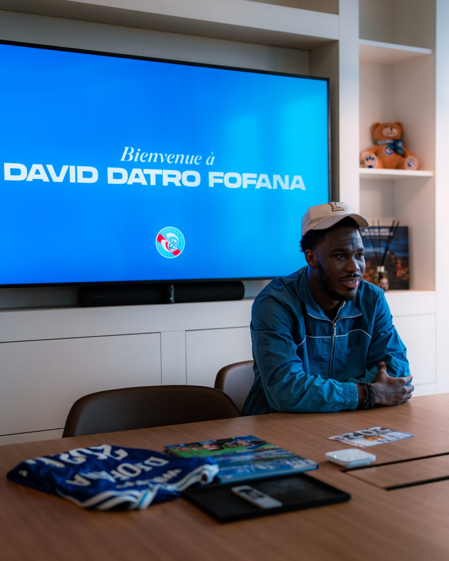 David Datro Fofana au Racing Club de Strasbourg lors de son arrivée