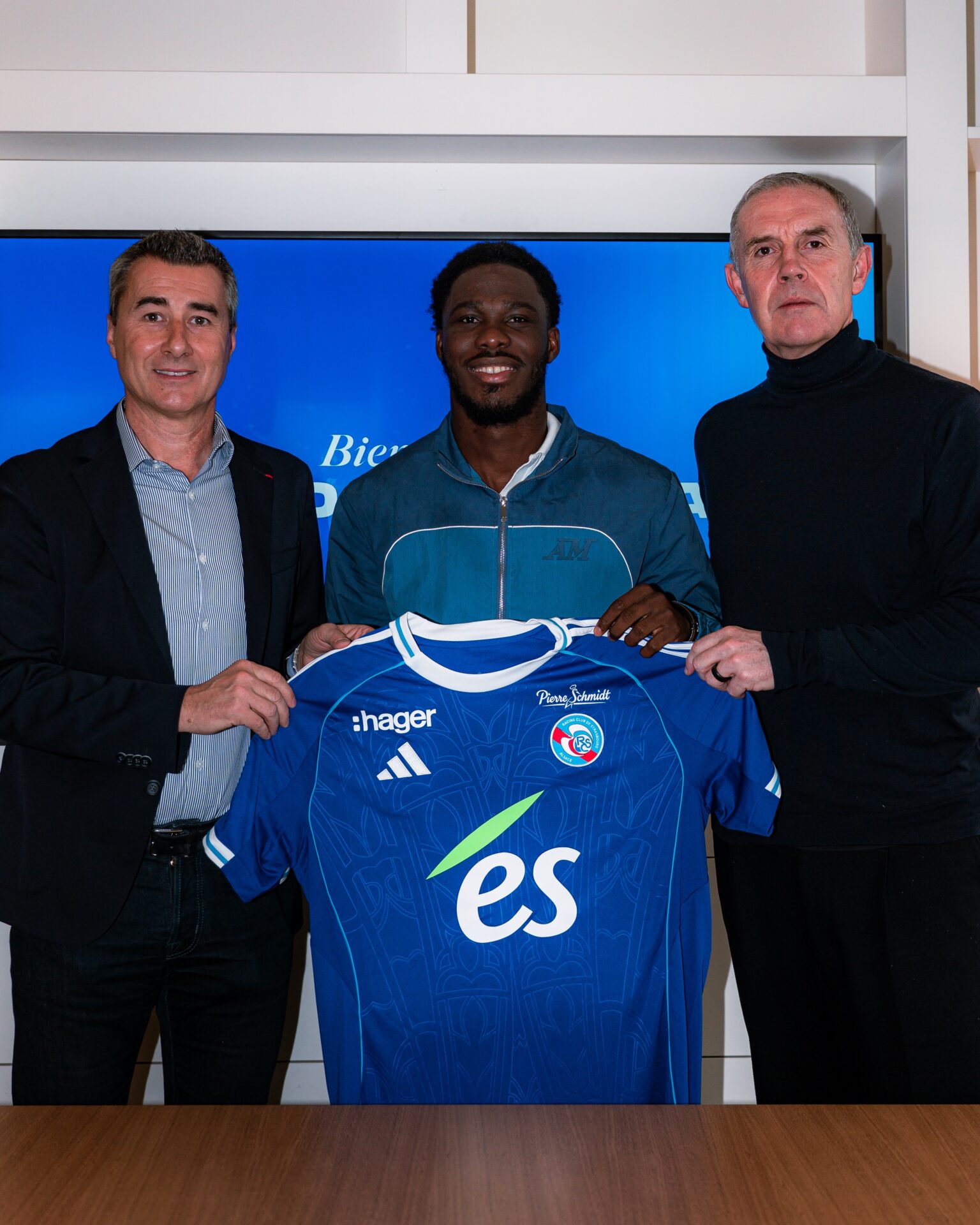 David Datro Fofana au Racing Club de Strasbourg lors de son arrivée