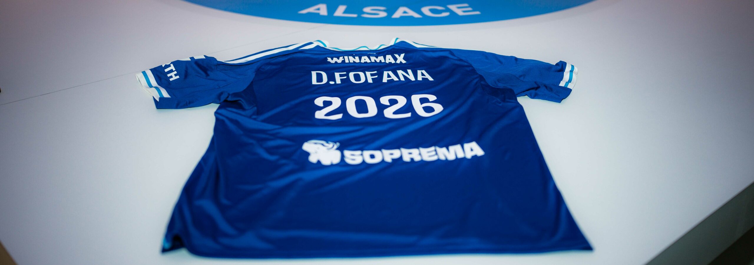 David Datro Fofana au Racing Club de Strasbourg lors de son arrivée