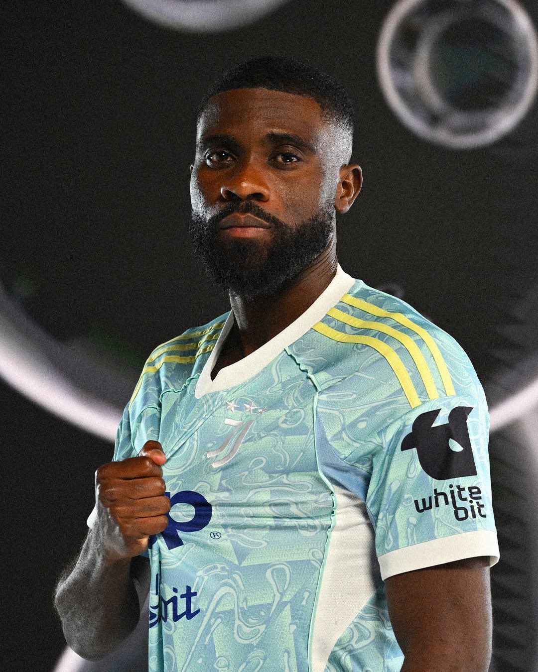 Juventus Jérémie Boga lors de sa présentation officielle