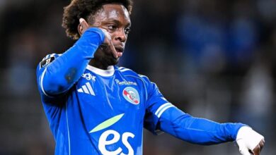 Martial Godo célèbre son doublé avec Strasbourg après sa non-sélection par Emerse Fae