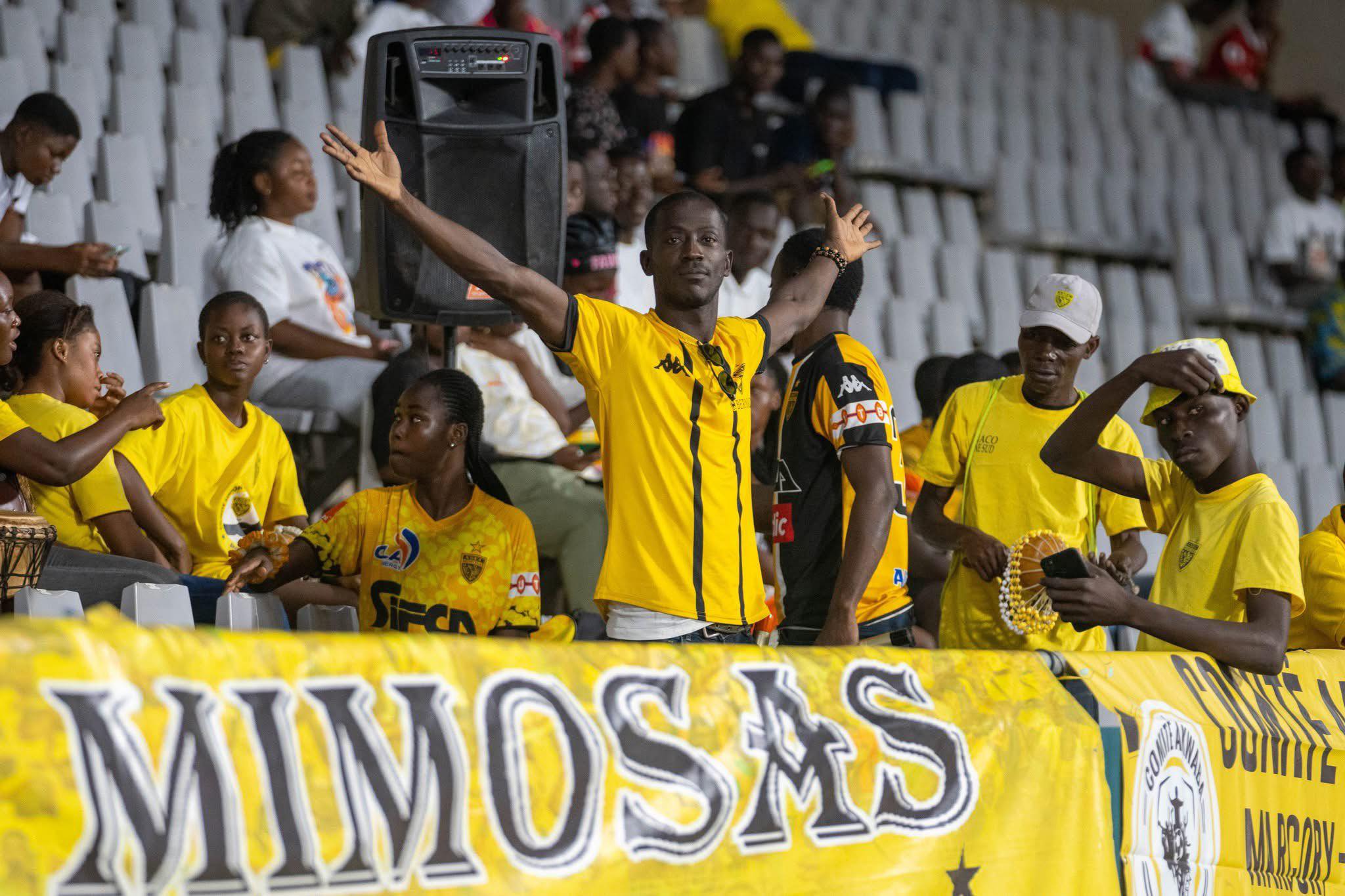 Tribunes presque vides lors d’un match de Ligue 1 ivoirienne