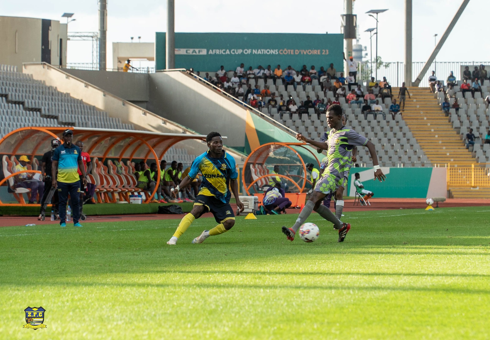 Tribunes presque vides lors d’un match de Ligue 1 ivoirienne