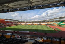 Tribunes presque vides lors d’un match de Ligue 1 ivoirienne