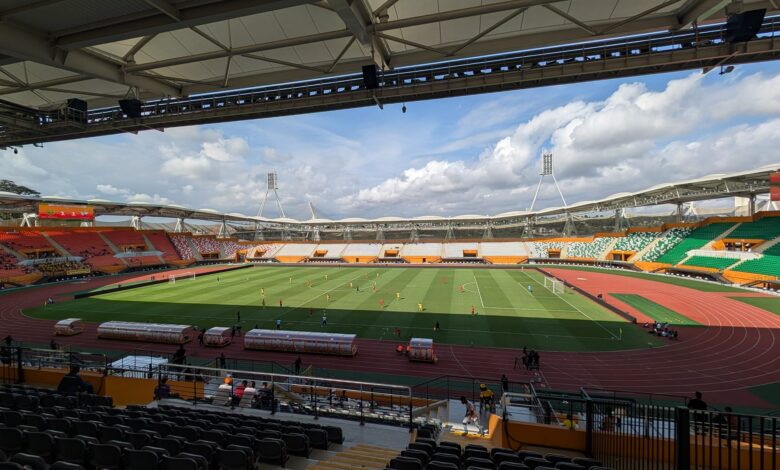 Tribunes presque vides lors d’un match de Ligue 1 ivoirienne