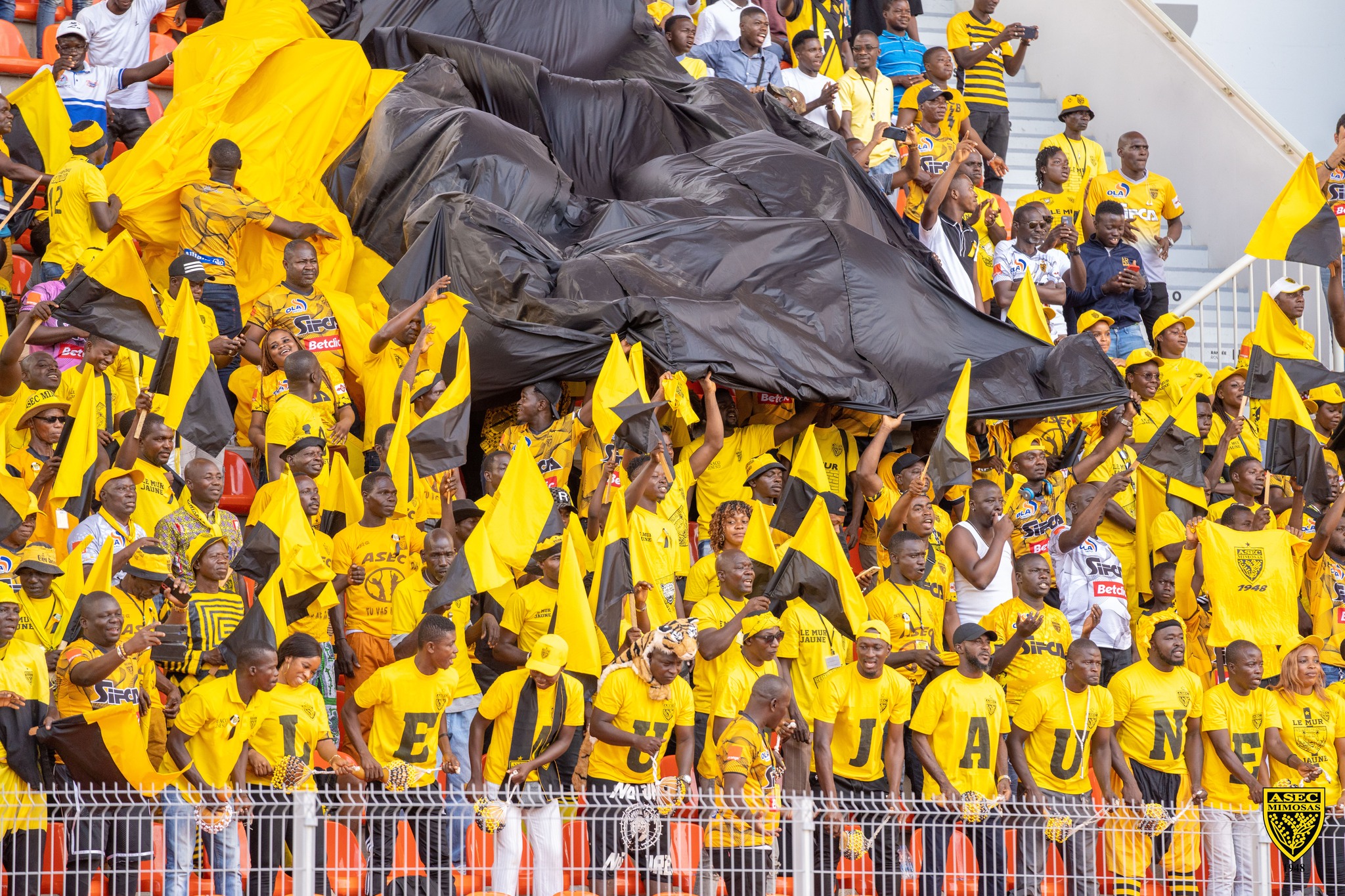 Tribunes presque vides lors d’un match de Ligue 1 ivoirienne