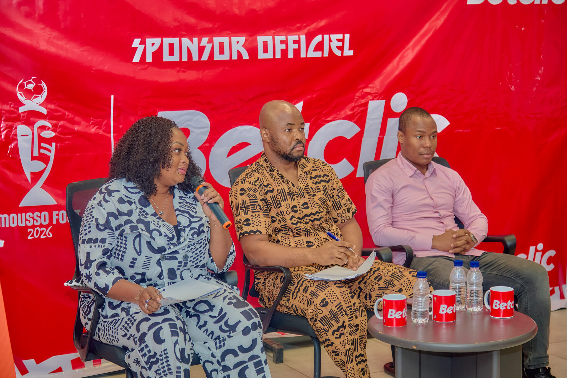 Le promoteur Lakoun Marcel Ouattara et la PCO Mme Marie-Thérèse Ehui lors du lancement officiel.