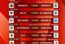 Programme officiel de la 5e journée de Ligue 1 Lonaci 2026-2027 publié par la LFP