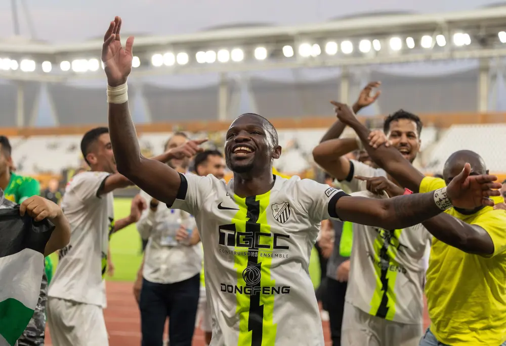 La joie des joueurs du MAS de Fès