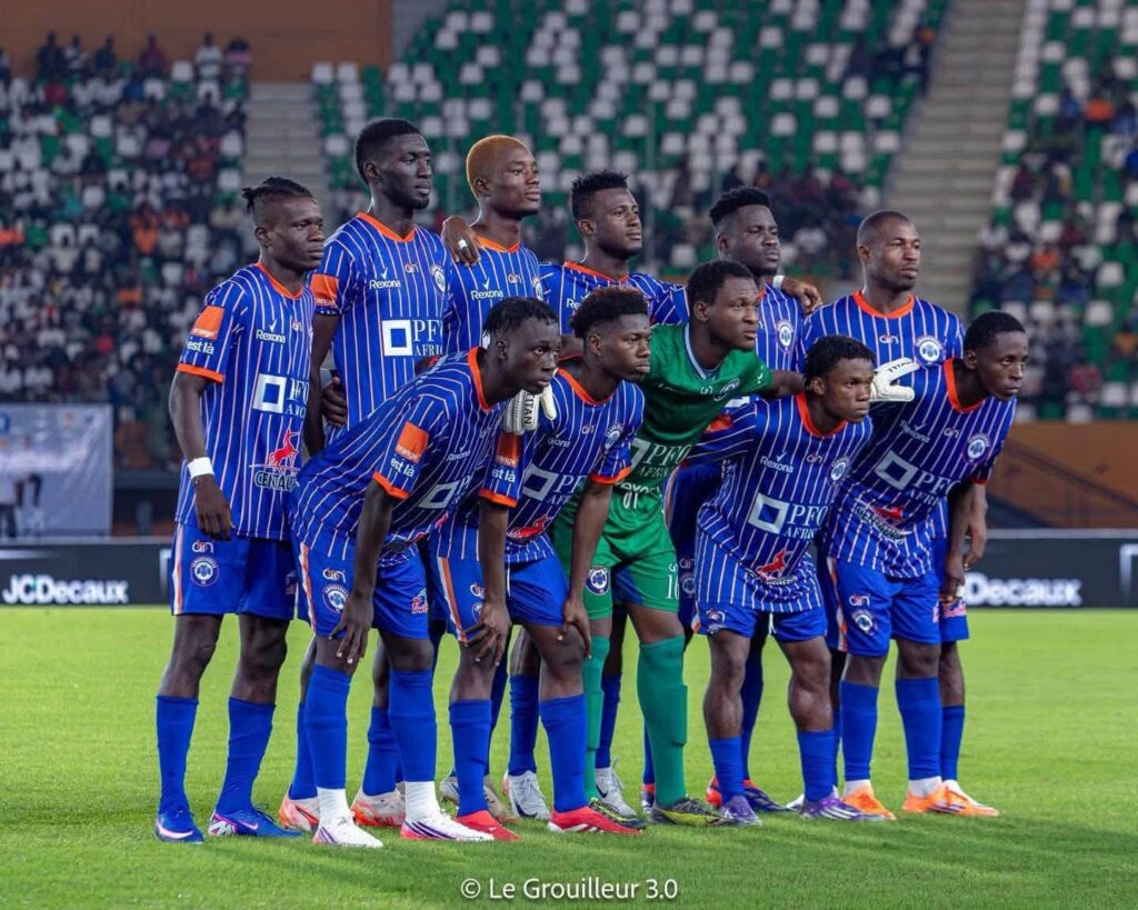 Le onze de départ de Yamoussoukro FC au stade olympique d'Ébimpé